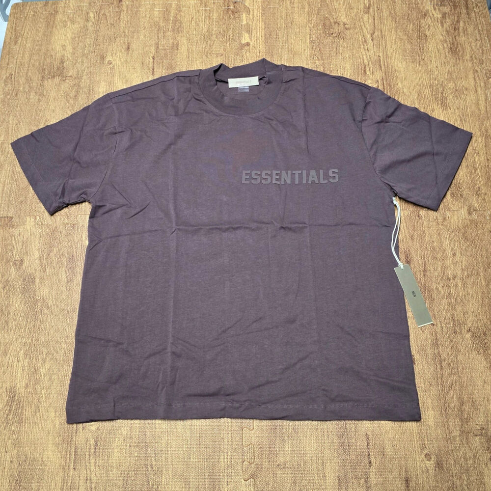 NEW Fear of God Essentials Plum SS23 T Shirt Size XL 31x26 Tee NWT Casual Tee